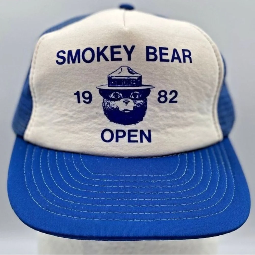 Vintage 1982 Smokey Bear Trucker Hat - Picture 1 of 7